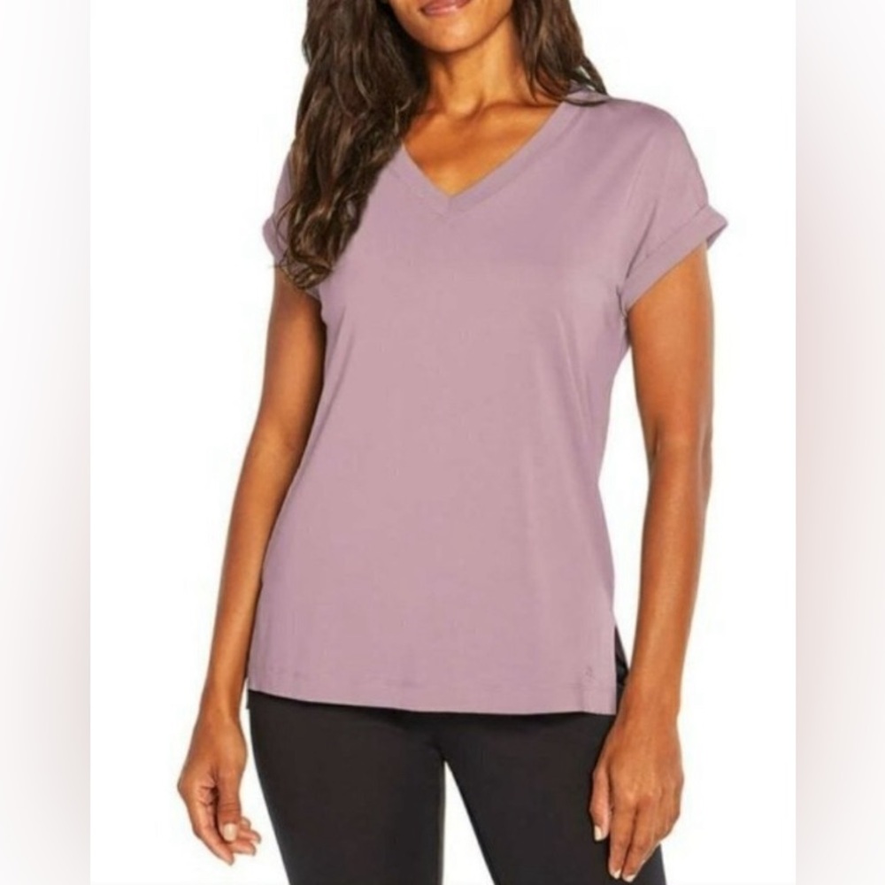Like New Banana Republic Women's Pink Vneck Short Sleeve Top #1562662- Small